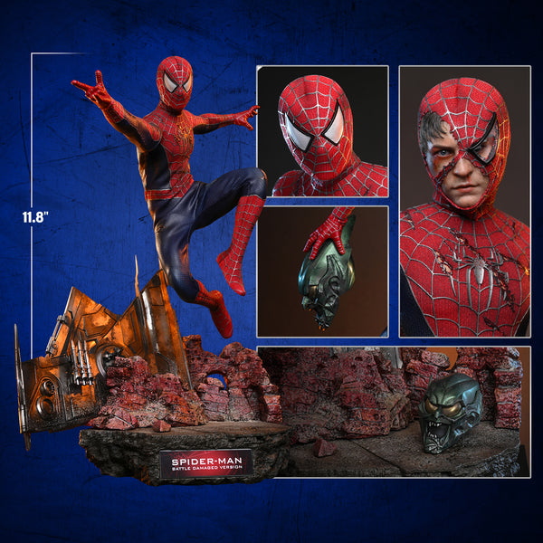 [PRE-ORDER DEPOSIT] Hot Toys - MMS859 Spider-Man - Spider-Man (Battle Damaged Version) Sixth Scale Figure