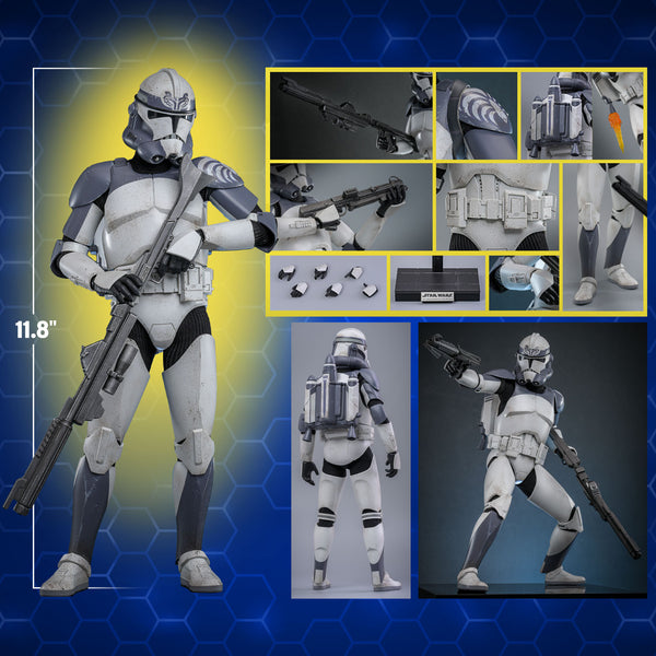 Hot Toys - TMS142 Star Wars 1/6th Scale Collectible Figure - 104th Battalion Wolfpack Clone Trooper