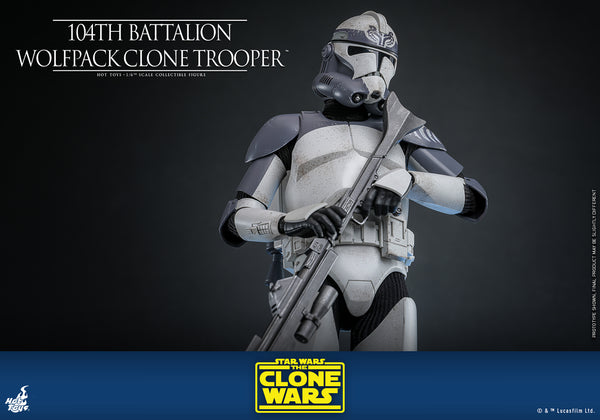 Hot Toys - TMS142 Star Wars 1/6th Scale Collectible Figure - 104th Battalion Wolfpack Clone Trooper