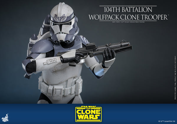 Hot Toys - TMS142 Star Wars 1/6th Scale Collectible Figure - 104th Battalion Wolfpack Clone Trooper