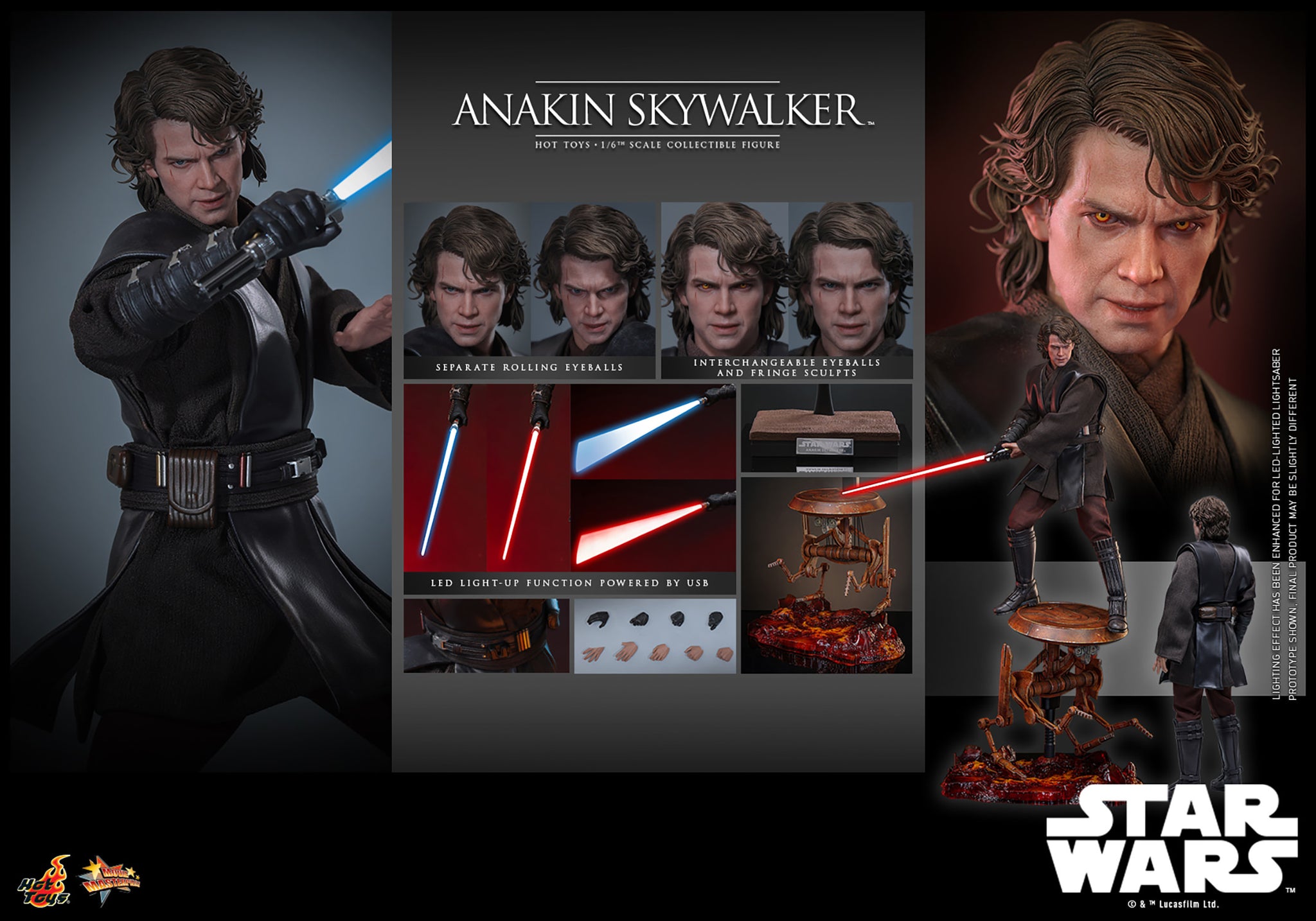 PRE-ORDER DEPOSIT] Hot Toys - MMS839 RotS - Anakin Skywalker Sixth