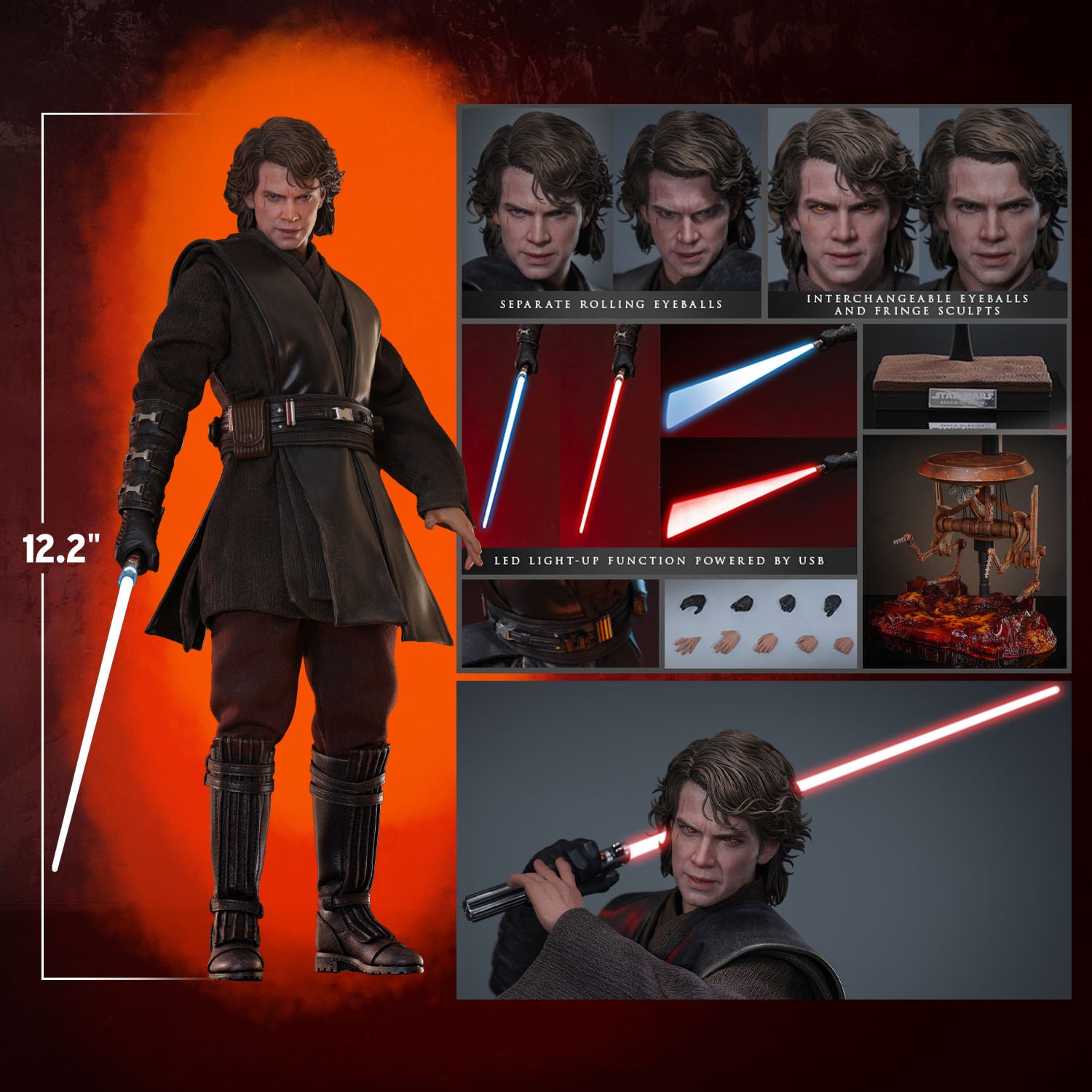 PRE-ORDER DEPOSIT] Hot Toys - MMS839 RotS - Anakin Skywalker Sixth