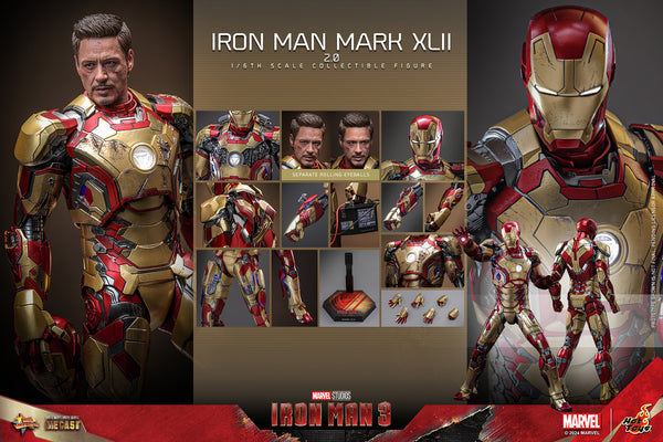 [PRE-ORDER] Hot Toys - MMS758D65 Marvel 1/6th Scale Collectible Figure - Iron Man Mark XLII (2.0)