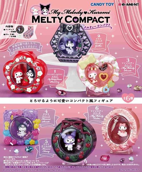 Re-ment My Melody Melty Compact (Set of 6) - Simply Toys