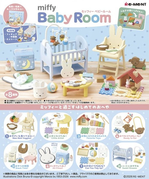 Re-ment MIFFY Baby Room (Set of 8) - Simply Toys