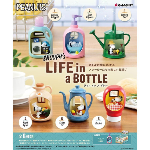 Re-ment Snoopys Life in a Bottle (Set of 6) - Simply Toys