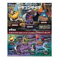 Re-Ment Pokemon Pocket Statue Dragon Type (Set of 6)
