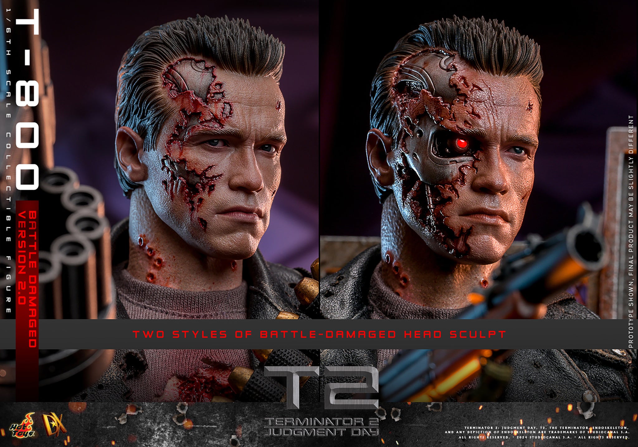 予約」 ホットトイズ DX46 『ターミネーター2』 T-800（バトルダメージ