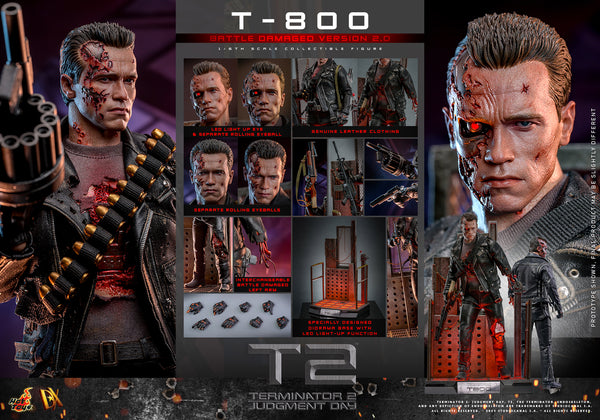 [PRE-ORDER] Hot Toys - DX46 Terminator 1/6th Scale Collectible Figure - T-800 Battle Damaged 2.0