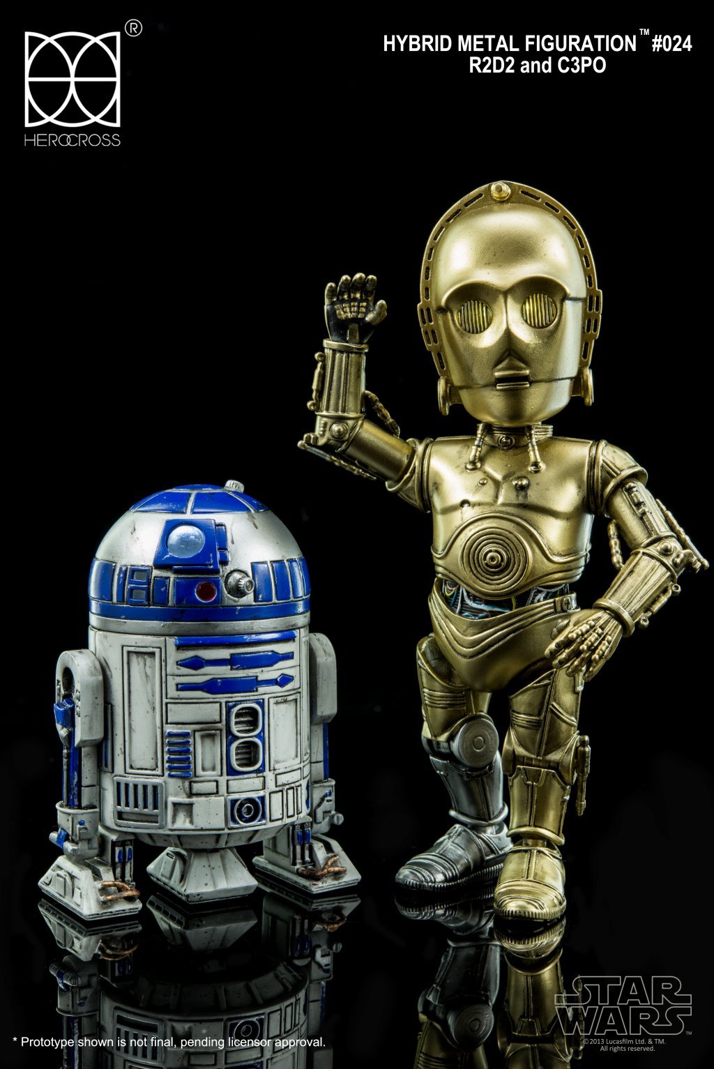 HeroCross Star Wars Hybrid Metal Figuration #024 - R2-D2 and C-3PO - Simply Toys