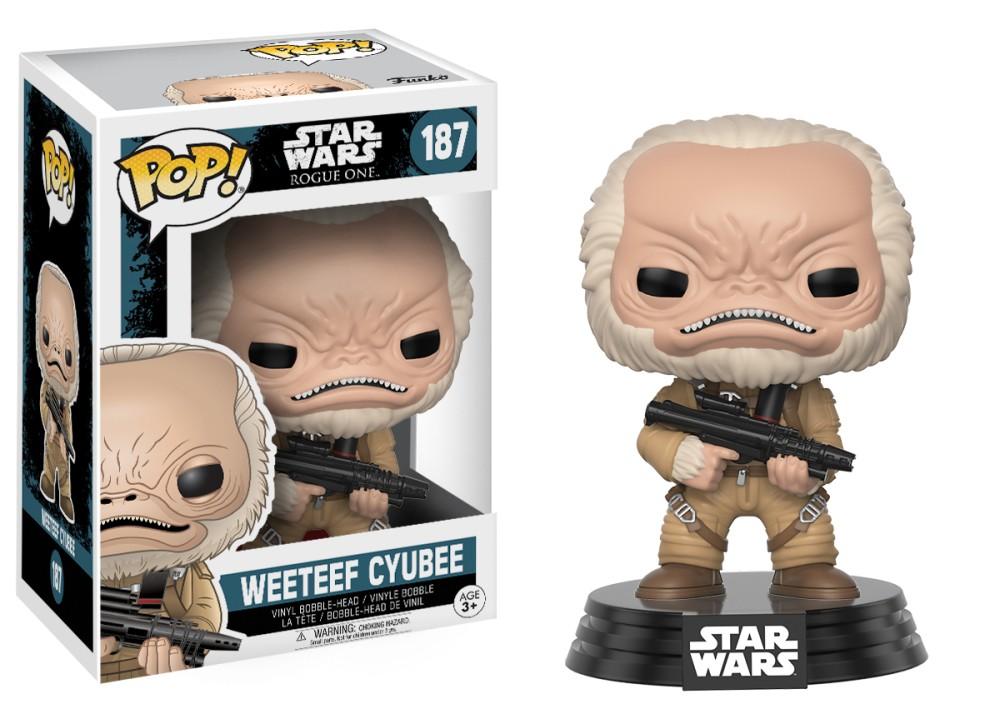 Funko Pop! Movies - Rogue One: A Star Wars Story #187 - Weeteef Cyubee - Simply Toys