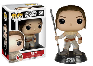 Funko Pop! Movies - Star Wars: Episode VII - The Force Awakens #58 - Rey (with Staff) - Simply Toys