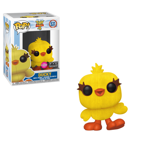 Funko Pop! Movies - Toy Story 4 #531 - Ducky (Flocked) (Exclusive) - Simply Toys