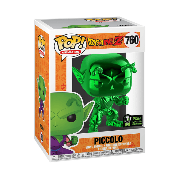 Funko Pop! Animation - Dragonball Z #760 - Piccolo (Green Chrome) (ECCC 2020 Convention Exclusive) - Simply Toys