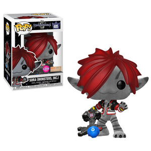 Funko Pop! Games - Kingdom Hearts 3 #485 - Sora (Monsters Inc.) (Flocked) (Exclusive) - Simply Toys