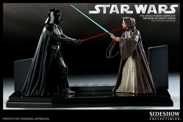 Sideshow Collectibles Star Wars Circle is ‎Complete‎ Statue - Obi‎-‎Wan VS Darth Vader - Simply Toys