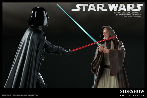 Sideshow Collectibles Star Wars Circle is ‎Complete‎ Statue - Obi‎-‎Wan VS Darth Vader - Simply Toys
