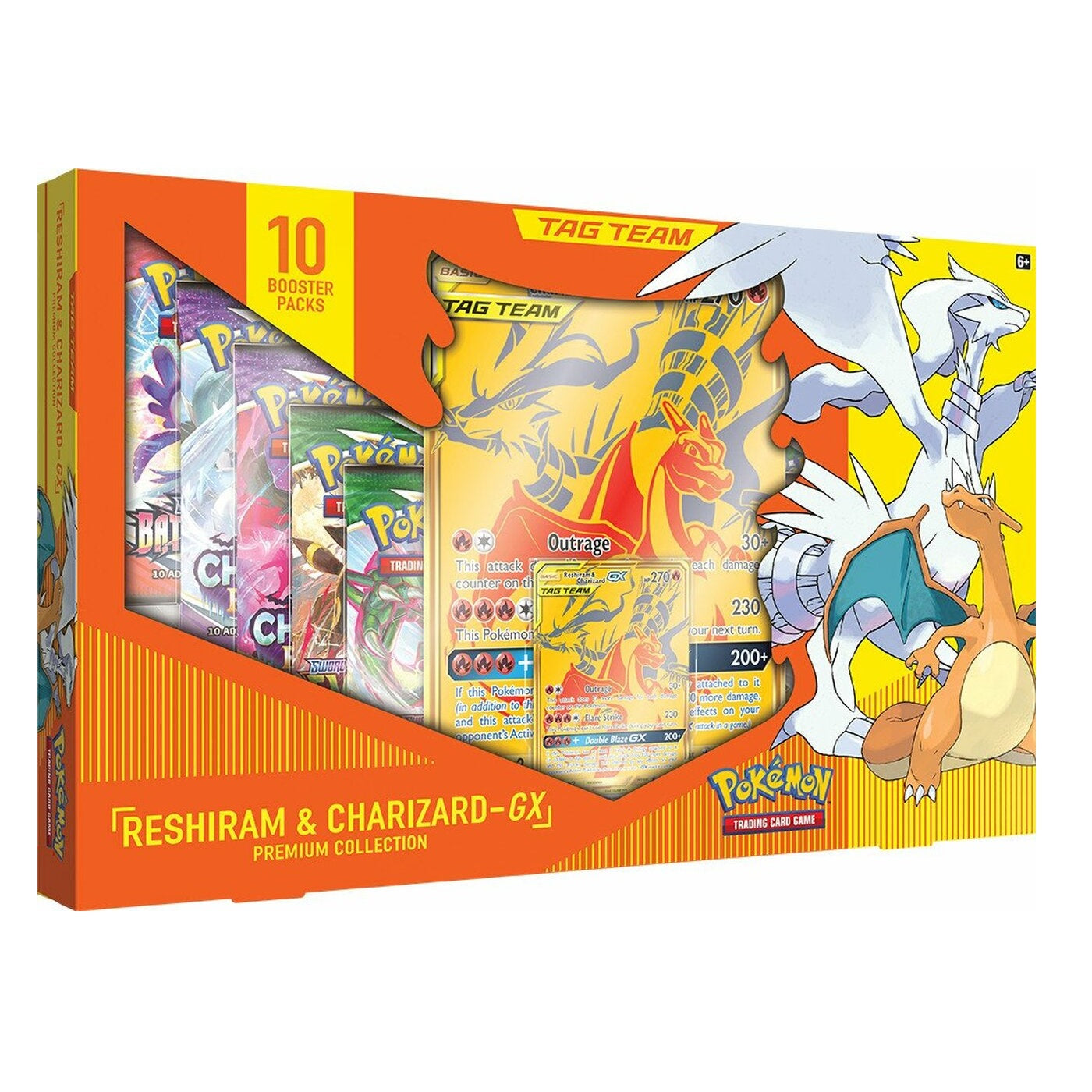 Pokémon Company International - Pokémon TCG Box Set - Reshiram & Charizard-GX Tag Team Premium Collection