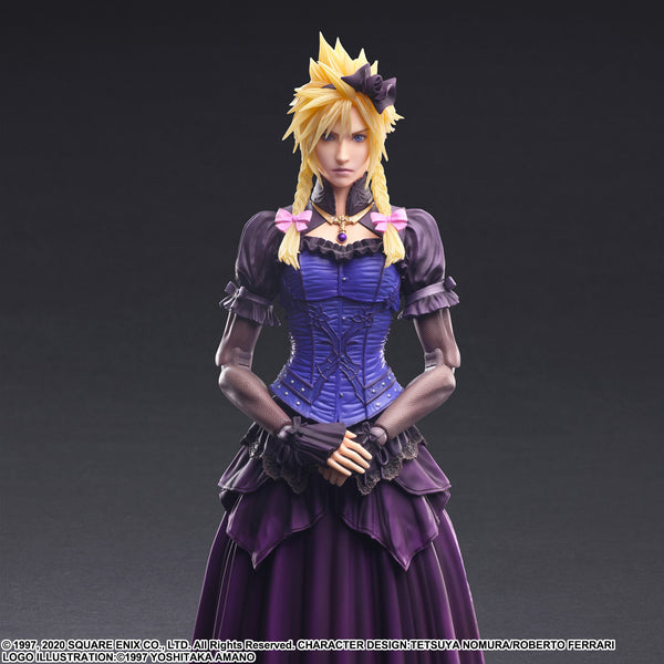 Square Enix - Final Fantasy Play Arts Kai Action Figure - VII Remake: Cloud Strife Dress Version