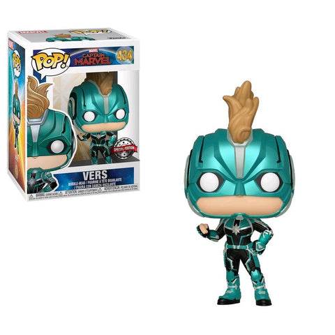 Funko Pop! MARVEL - Captain Marvel #434 - Vers (Masked) (Exclusive) - Simply Toys