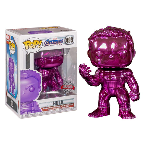 Funko Pop! MARVEL - Avengers: Infinity War #499 - Hulk (Glove) (Purple Chrome) (Exclusive) - Simply Toys