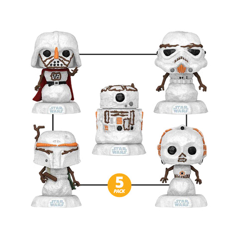 Funko Pop! Star Wars – Holiday Snowman (5 Pack)