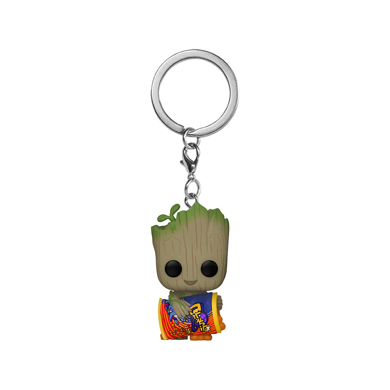 Funko Pop! Keychain - I Am Groot - Groot (w/cheese puffs)