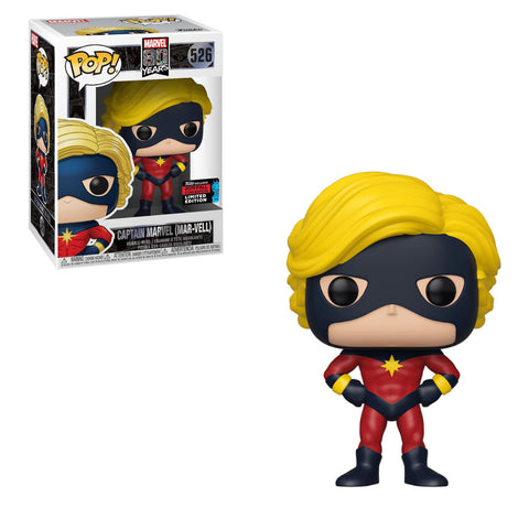 Funko Pop! MARVEL - MARVEL 80 Years #526 - Captain Marvel (Mar-Vell) (First Appearance) (Fall Convention 2019 Exclusive) - Simply Toys