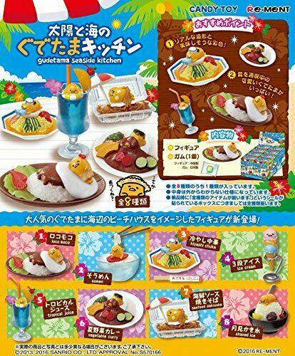Re-Ment Sanrio - Gudetama Seaside Kitchen (Set of 8) - Simply Toys