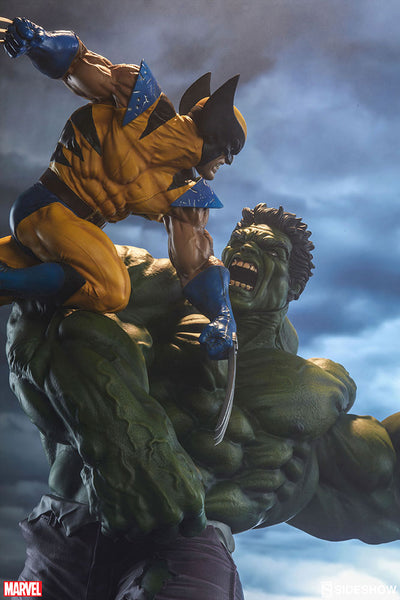 Sideshow Collectibles Marvel Maquette Statue - Hulk And Wolverine - Simply Toys