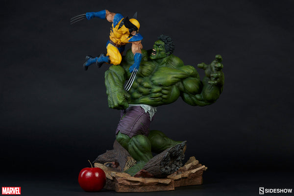 Sideshow Collectibles Marvel Maquette Statue - Hulk And Wolverine - Simply Toys