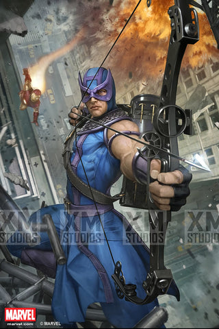 XM Studios 1/4 Scale MARVEL Premium Collectibles Statue - Hawkeye (Limited 800 Pieces) - Simply Toys