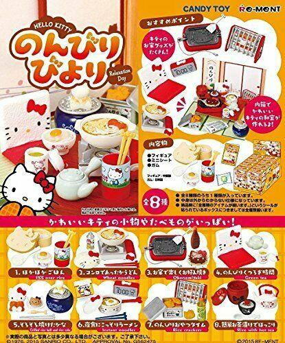 Re-Ment Sanrio - Hello Kitty Relaxation Day/Japanese Life (Set of 8) - Simply Toys