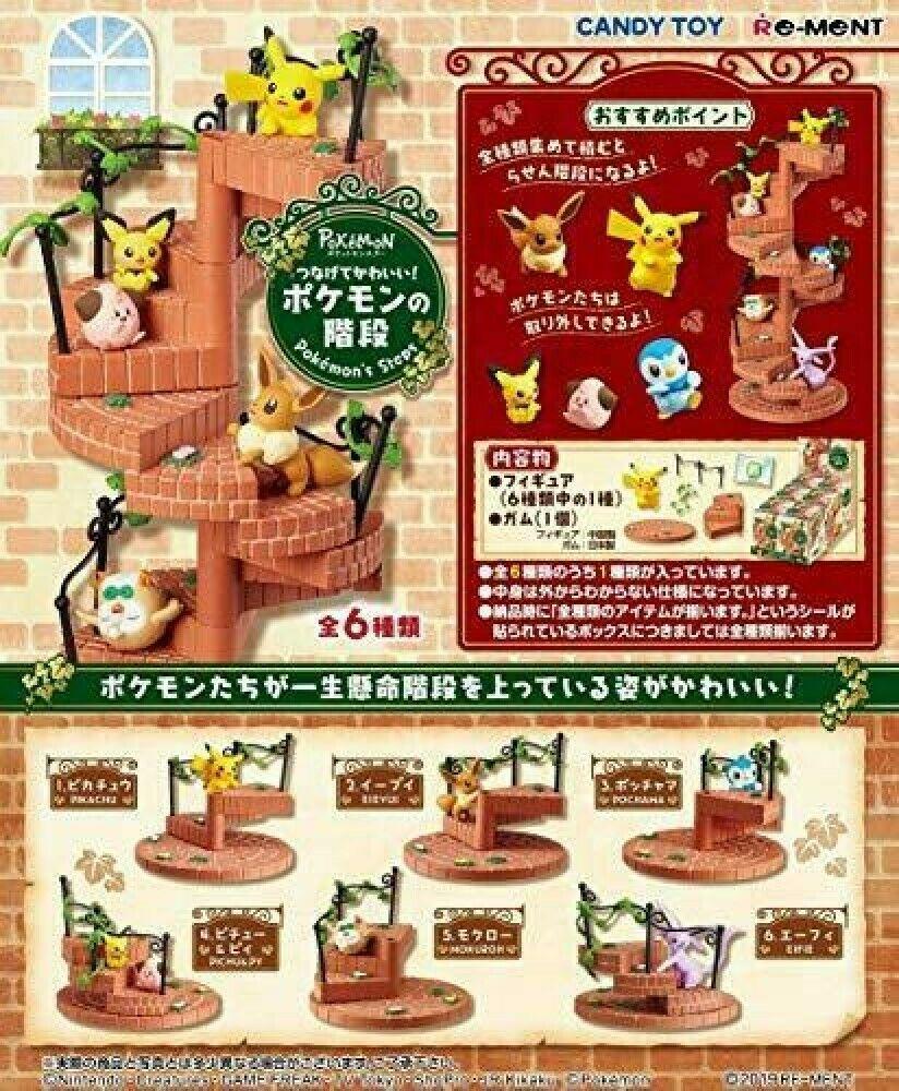 Re-Ment Pokemon - Pokemon Stairs Vol 1 (Set of 6) - Simply Toys