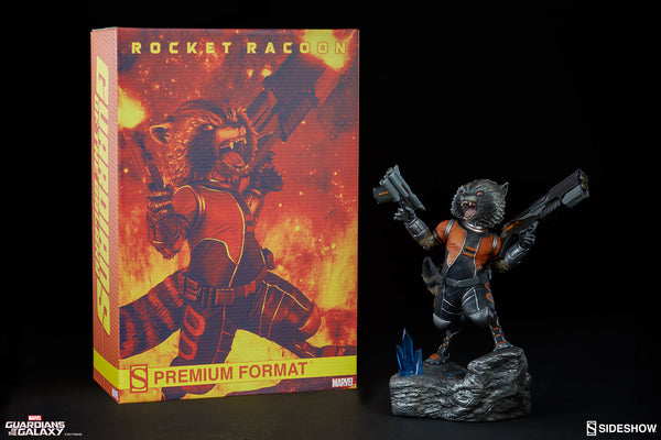 Sideshow Collectibles MARVEL Guardians Of The Galaxy Premium Format Statue  - Rocket Racoon - Simply Toys