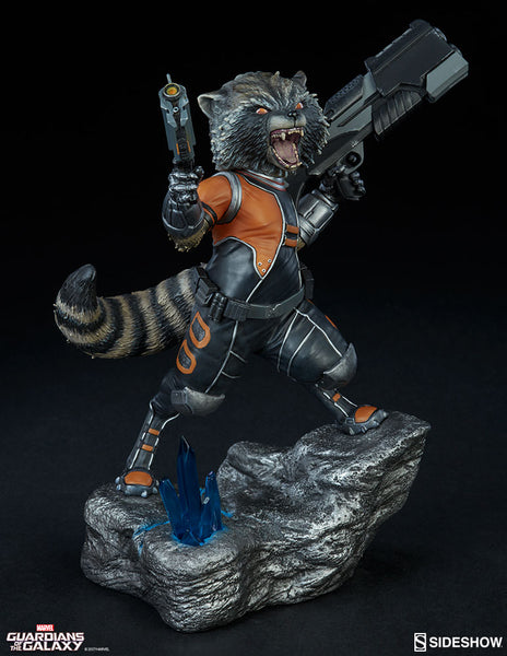 Sideshow Collectibles MARVEL Guardians Of The Galaxy Premium Format Statue  - Rocket Racoon - Simply Toys