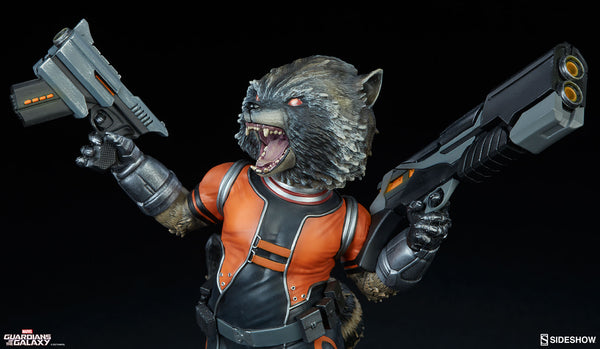Sideshow Collectibles MARVEL Guardians Of The Galaxy Premium Format Statue  - Rocket Racoon - Simply Toys