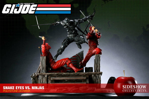 Sideshow Collectibles - G.I Joe Polystone Diorama - Snake Eyes Vs Red Ninja [Exclusive]