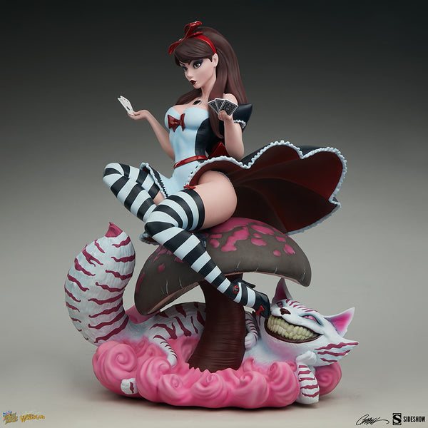 Sideshow Collectibles - J. Scott Campbell Statue - Fairytale Fantasies Collection: Alice in Wonderland [Game of Hearts Edition]