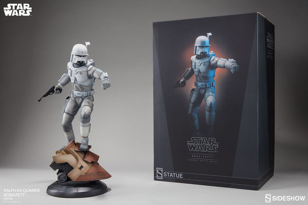 Sideshow Collectibles Star Wars Statue - Ralph McQuarrie Boba Fett - Simply Toys