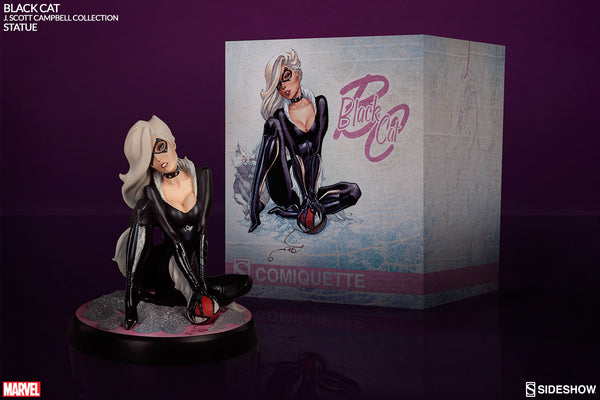 Sideshow Collectibles - Marvel Polystone Statue - J. Scott Campbell Spider-Man Collection: Black Cat