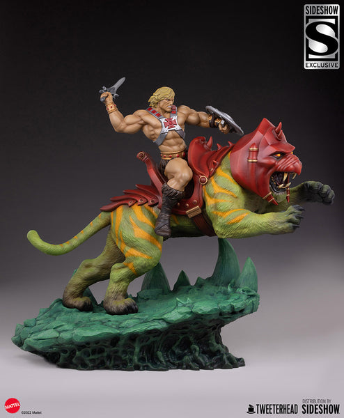 Tweeterhead / Sideshow Collectibles - Masters of the Universe Maquette - He-Man and Battle Cat Classic [Deluxe]