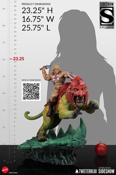 Tweeterhead / Sideshow Collectibles - Masters of the Universe Maquette - He-Man and Battle Cat Classic [Deluxe]