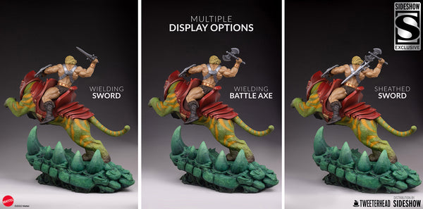 Tweeterhead / Sideshow Collectibles - Masters of the Universe Maquette - He-Man and Battle Cat Classic [Deluxe]