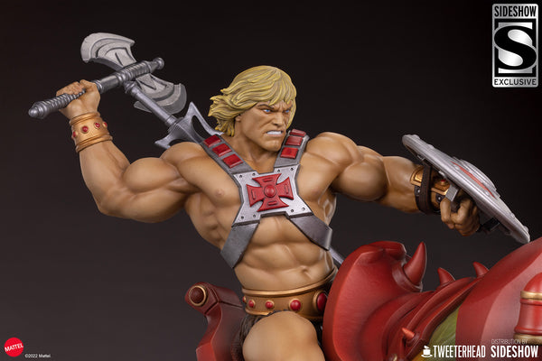 Tweeterhead / Sideshow Collectibles - Masters of the Universe Maquette - He-Man and Battle Cat Classic [Deluxe]