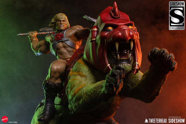 Tweeterhead / Sideshow Collectibles - Masters of the Universe Maquette - He-Man and Battle Cat Classic [Deluxe]