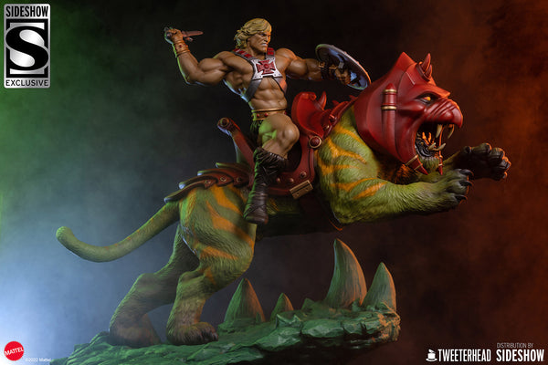 Tweeterhead / Sideshow Collectibles - Masters of the Universe Maquette - He-Man and Battle Cat Classic [Deluxe]