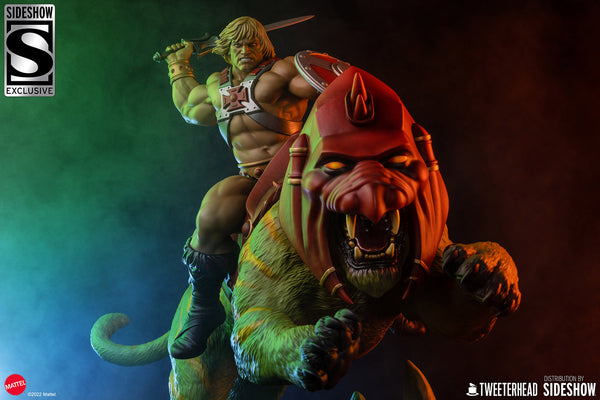 Tweeterhead / Sideshow Collectibles - Masters of the Universe Maquette - He-Man and Battle Cat Classic [Deluxe]