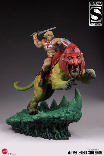 Tweeterhead / Sideshow Collectibles - Masters of the Universe Maquette - He-Man and Battle Cat Classic [Deluxe]