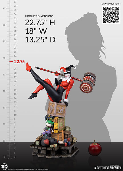 Tweeterhead / Sideshow Collectibles - DC Comics Quarter Scale Maquette - Harley Quinn